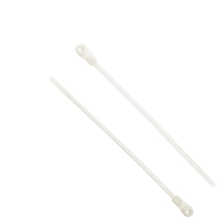South Main Hardware Cable Tie, 4-1/2 in L, 0.8 in Max Bundle Dia., Natural, 18 lb Strength, 100 PK 222000